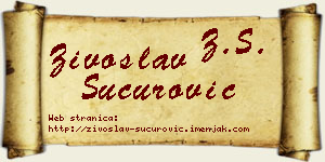 Živoslav Šućurović vizit kartica